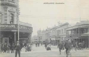 Australia Adelaide animated street stores edition Messageries Maritimes 1900`s 