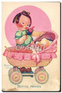 Old Postcard Fantasy Illustrator Child Beatrice Mallet Small mom