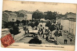 CPA CASTELJALOUX-Place de l'Avenue de la Gare (264192)