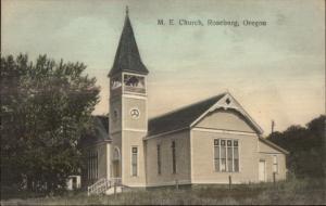 Roseburg OR ME Church c1910 Postcard