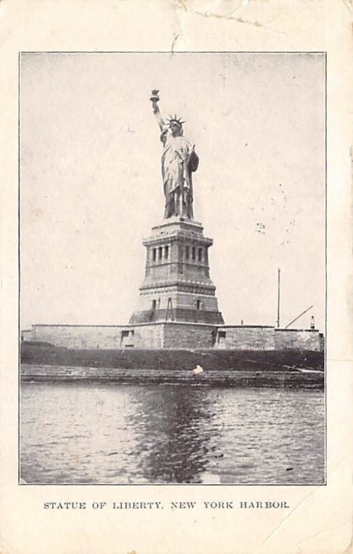 Statue of Liberty New York City, USA 1909 