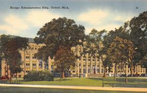 DETROIT, MI Michigan   KRESGE ADMINISTRATION BUILDING    c1940's Postcard