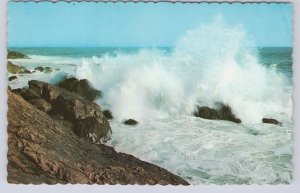 Rocky Coastline, New Brunswick, Vintage Chrome Postcard