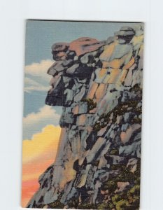Postcard The Old Man Of The Mountain, Franconia Notch, White Mountains, NH