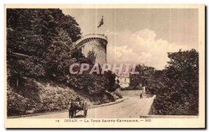 Old Postcard Dinan La Tour Sainte Catherine