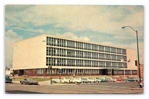 Postcard Shawnee County Courthouse Topeka Kansas Old Cars