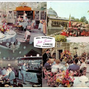 Jumbo c1970 Tivoli, Copenhagen, Denmark Belle Terrasse Restaurant Ad Postcard 1U