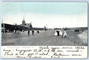 Newport Rhode Island Postcard Easton's Beach Exterior View c1906 Vintage Antique