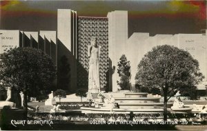 1939 RPPC Golden Gate Expo Court of Pacifica San Francisco CA Moulin #65