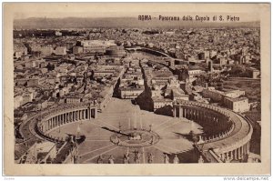 Panorama Dalla Cupola Di S. Pietro, ROMA (Lazio), Italy, 1910-1920s