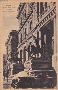Italy Naples Piazza della Borso Palazzo delle Corporazioni