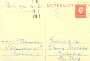 Netherlands postal stationery postcard queen Juliana Nederland Briefkaart