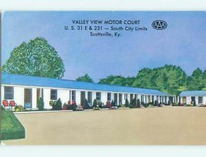 Unused 1940's VALLEY VIEW MOTEL Scottsville Kentucky KY s3545@