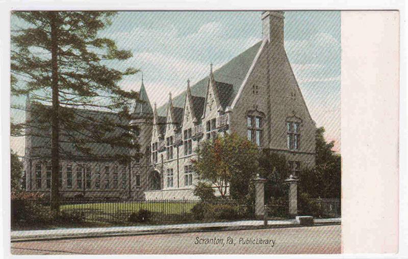 Public Library Scranton Pennsylvania 1905c postcard