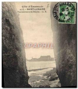 Old Postcard Saint Lunaire View of the Inner Decolle