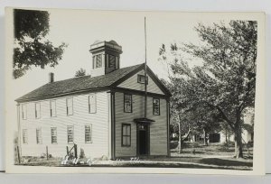 RPPC Granville Massachusetts Old Town Hall Real Photo Postcard Q14