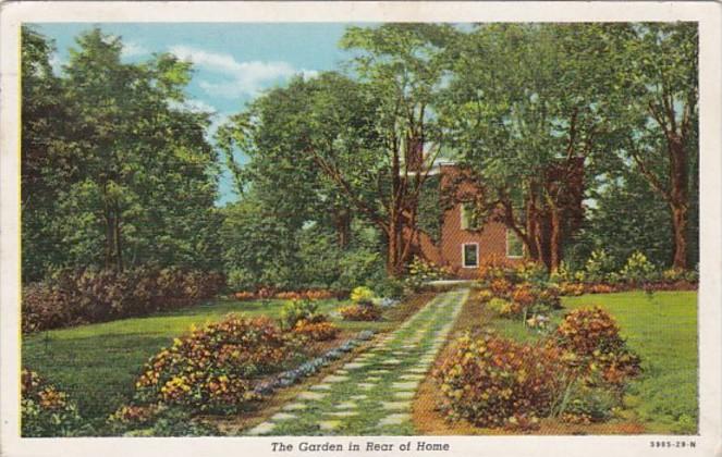 Kentucky Bardstown Federal Hill The Garden In The Rear Of Home 1947