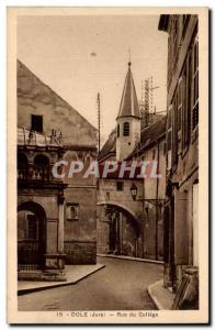 Dole - Rue du College - Old Postcard