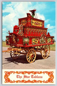 Theme Park & Circus~Star Tableau Wagon Circus World Museum~Vintage Postcard