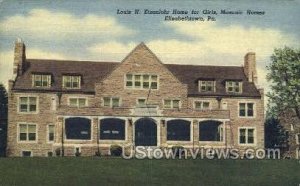 Louis H. Eisenlohr Home for Girls - Elizabethtown, Pennsylvania PA  