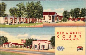 Postcard MOTEL SCENE Casper Wyoming WY AO4417