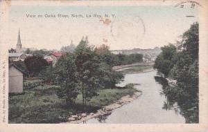 New York La Roy View On Oatka River North 1909