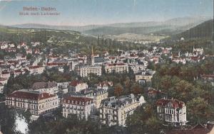 B80430 baden baden blick nach lichtental germany  front/back image