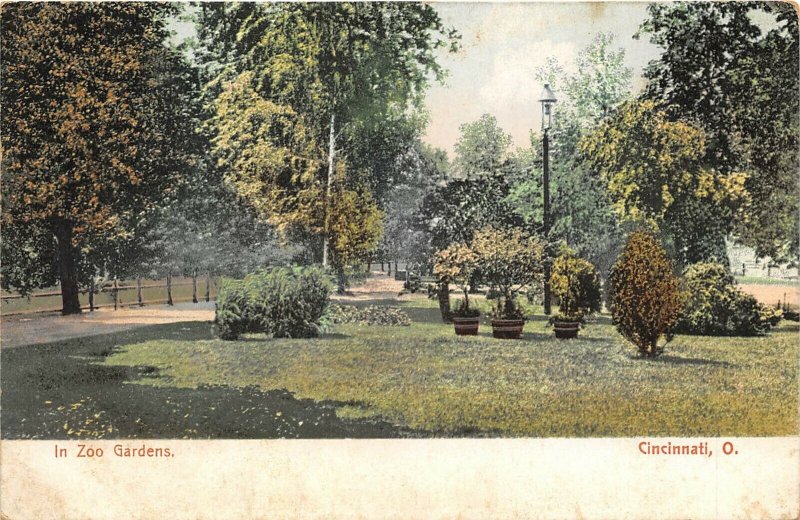 Cincinnati Ohio c1906 Postcard Zoo Gardens