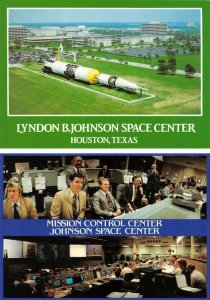 2~4X6 Postcards Houston, TX Texas JOHNSON SPACE CENTER~Control Center Staff NASA