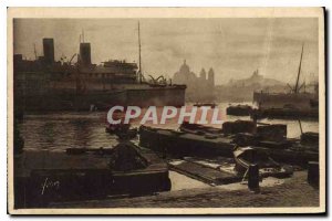 Old Postcard The Port of Marseille Joliette Charter