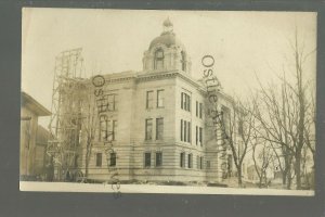 Brookings SOUTH DAKOTA RPPC c1910 CONSTRUCTION Building COURTHOUSE Court House