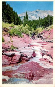 Canada Alberta Waterton Lakes National Park Red Rock Canyon