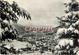 Old Postcard General view of Gerardmer in the snow