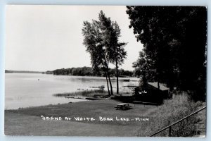 Bear Lake Minnesota MN Postcard RPPC Photo Scene At White c1950's Vintage