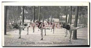 Old Postcard Gymnastics Streamlining