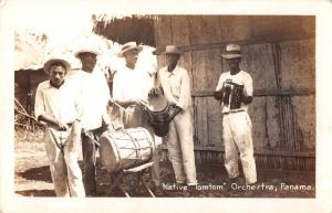 Panama Native Tomtom Orchestra Postal Used Real Photo Antique Postcard J79457