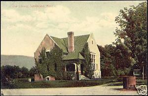 Sunderland, Mass., The Library (ca. 1910)