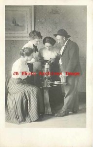 Vermont Farm Machine Company, RPPC, Salesman Showing Cream Separator