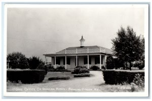 c1940 Home Office Duncan Hines Exterior Bowling Green Kentucky KY Cline Postcard