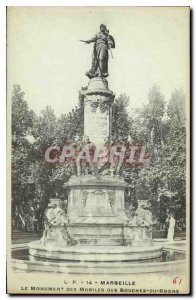 Postcard Old Marseille Monument Mobile Bouches du Rhone