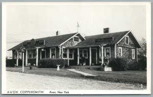 AVON NY AVON COPPERSMITH ANTIQUE REAL PHOTO POSTCARD RPPC