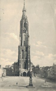 Netherlands Delft Nieuwe Kerk Vintage Postcard 08.27