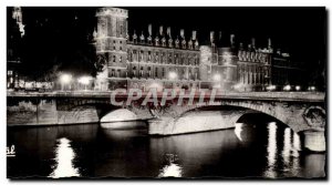 Postcard Modern Paris The concierge ILLUMINATED