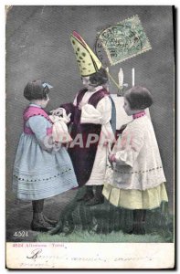 Old Postcard Fantasy Children Doll