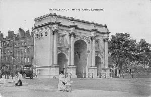 uk19990 marble arch hyde park london real photo uk