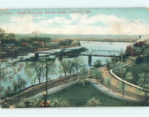 Bent Divided-Back WATER SCENE Dayton Ohio OH hk3422