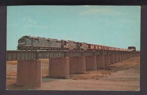 Train Missouri Pacific RR West Texas Eagle over Trinity River Dallas, TX Chrome