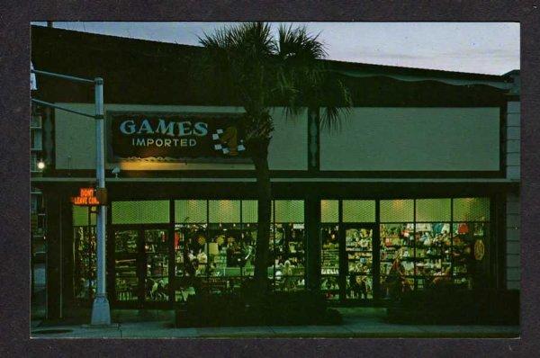 FL Games Imported Store Ft Fort Lauderdale Florida Petosky MI Postcard