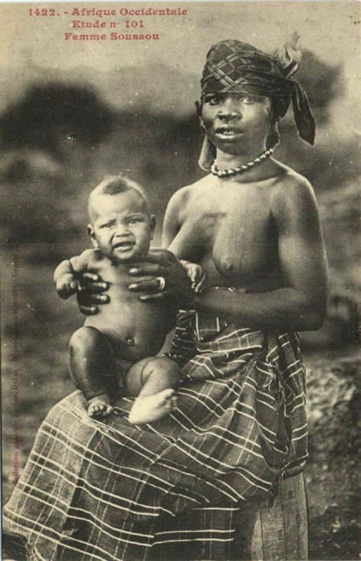 CPA AK Senegal Ethnic Nude Fortier - 1422. Etude n 101 Femme Soussou (71037)