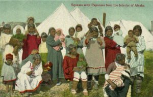 PC CPA US ALASKA SQUAWS WITH PAPOOSES FROM THE INTERIOR   (b24698)